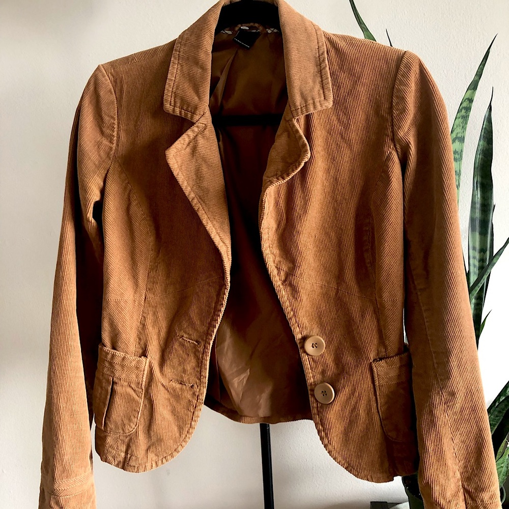 Brown corduroy blazer